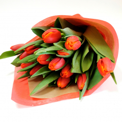 Купить тюльпаны на 8 марта красные с доставкой по Москве на Хлопни.ру