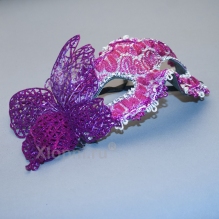 Карнавальная маска Бабочка Фиолетовая