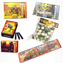 172 шт Большой набор из 6 упаковок различных громких петард терочных и фитильных JF К0202